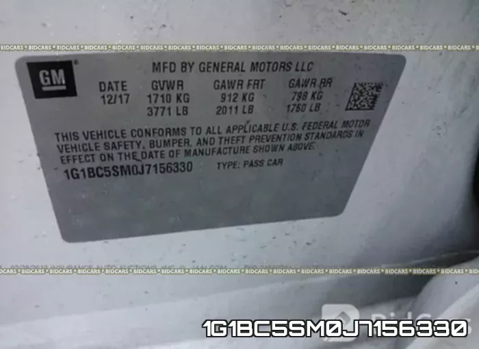 1G1BC5SM0J7156330 фото 10