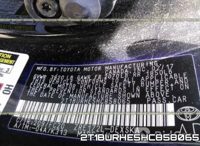 2T1BURHE5HC858065 фото 10