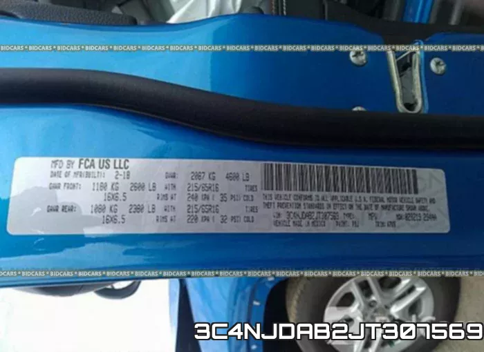 3C4NJDAB2JT307569 фото 10