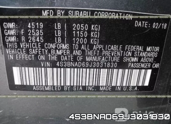 4S3BNAD69J3031830 фото 10