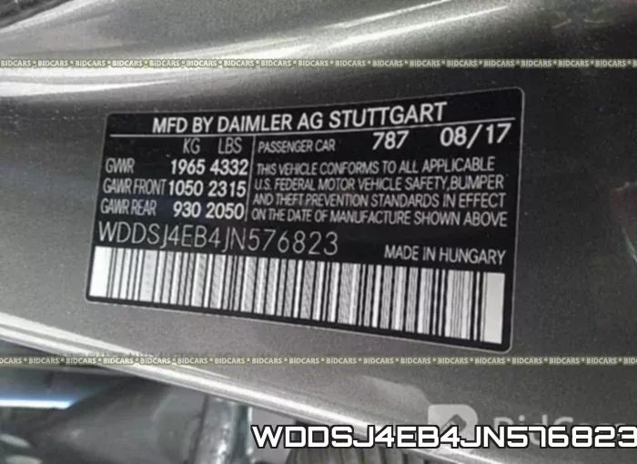 WDDSJ4EB4JN576823 фото 10