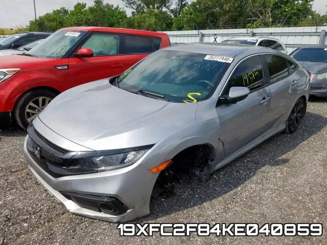 19XFC2F84KE040859 фото 3