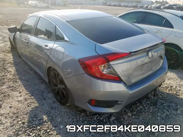 19XFC2F84KE040859 фото 4