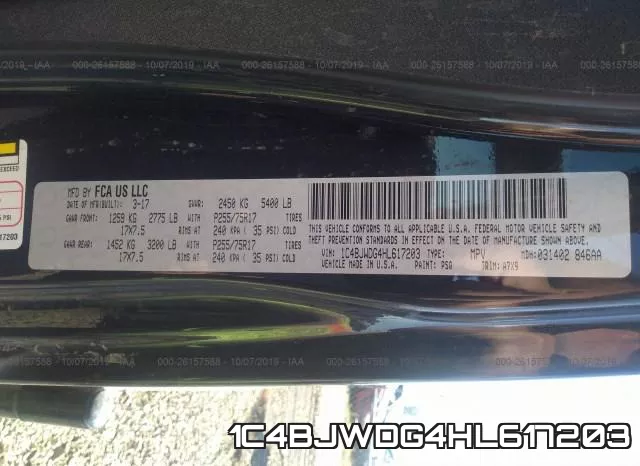 1C4BJWDG4HL617203 фото 10