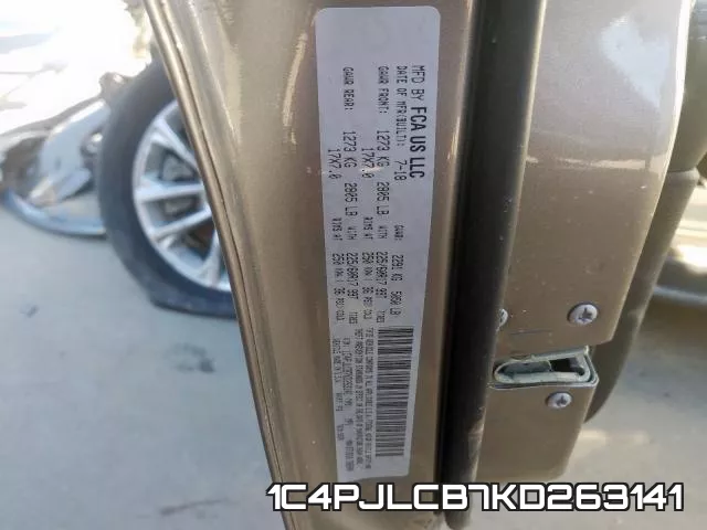 1C4PJLCB7KD263141 фото 2