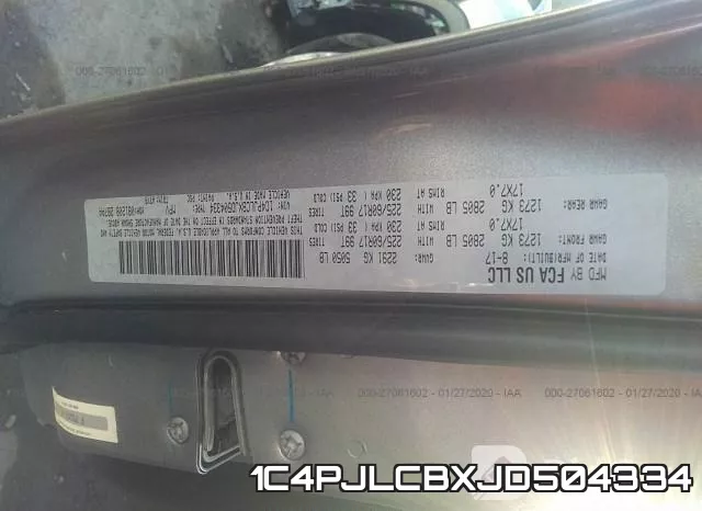 1C4PJLCBXJD504334 фото 10