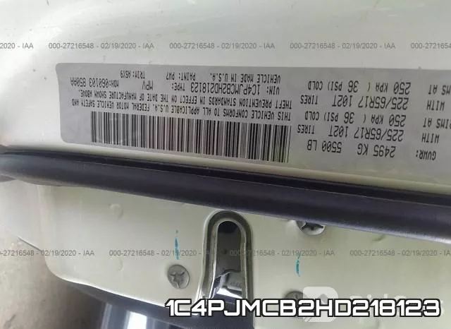 1C4PJMCB2HD218123 фото 10