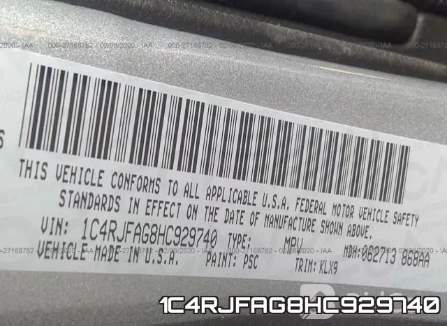 1C4RJFAG8HC929740 фото 10