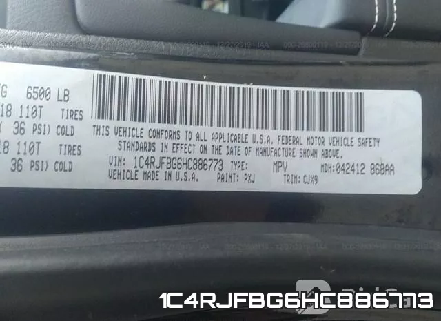 1C4RJFBG6HC886773 фото 10