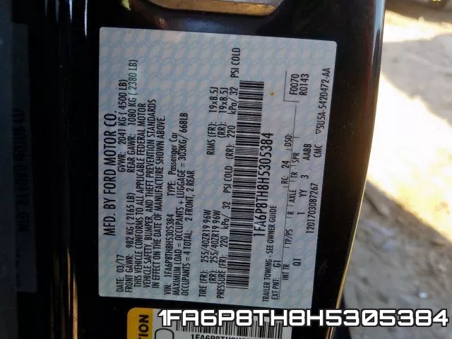 1FA6P8TH8H5305384 фото 2