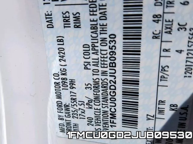 1FMCU0GD2JUB09530 фото 2
