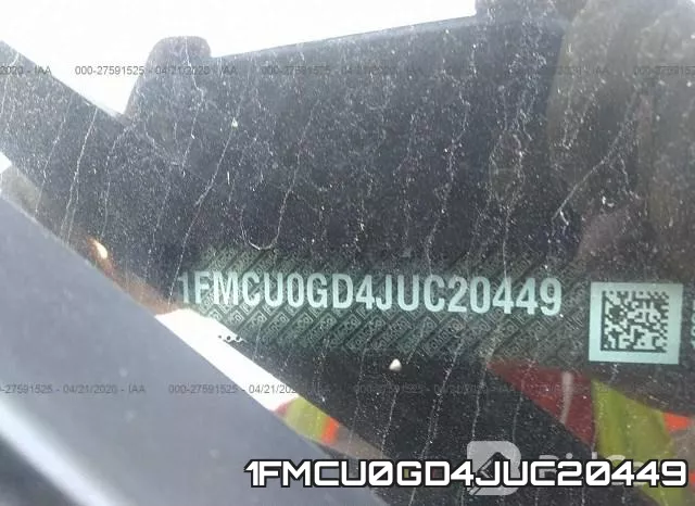 1FMCU0GD4JUC20449 фото 10