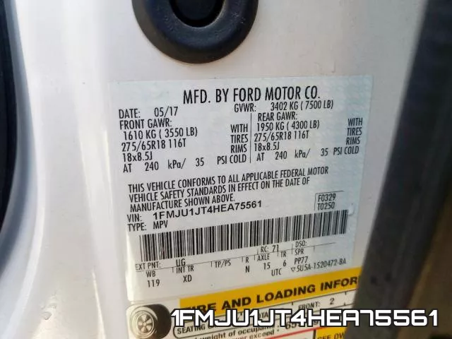 1FMJU1JT4HEA75561 фото 2