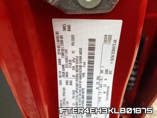 1FTER4EH3KLB01875 фото 2