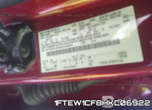 1FTEW1CF8HKC06922 фото 10