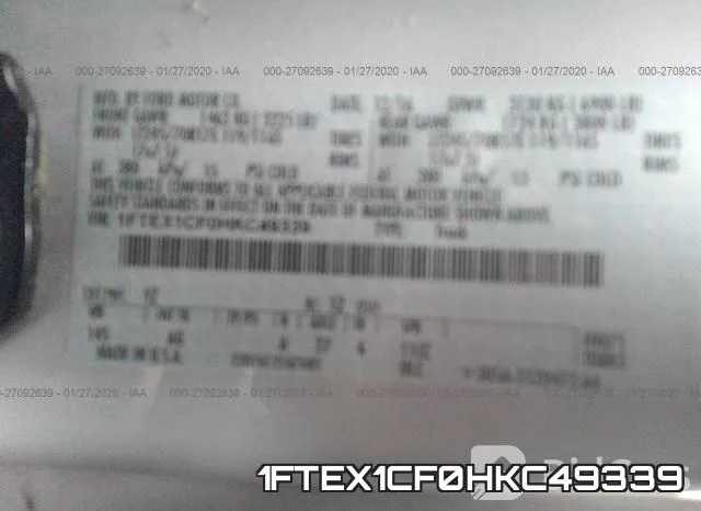 1FTEX1CF0HKC49339 фото 10