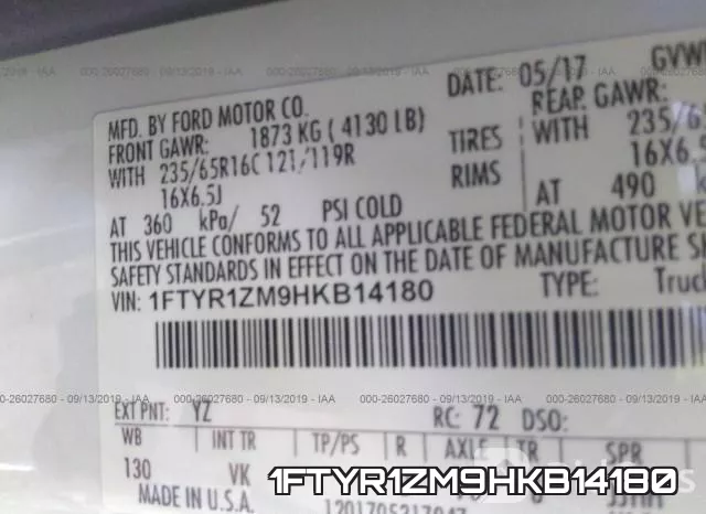 1FTYR1ZM9HKB14180 фото 10
