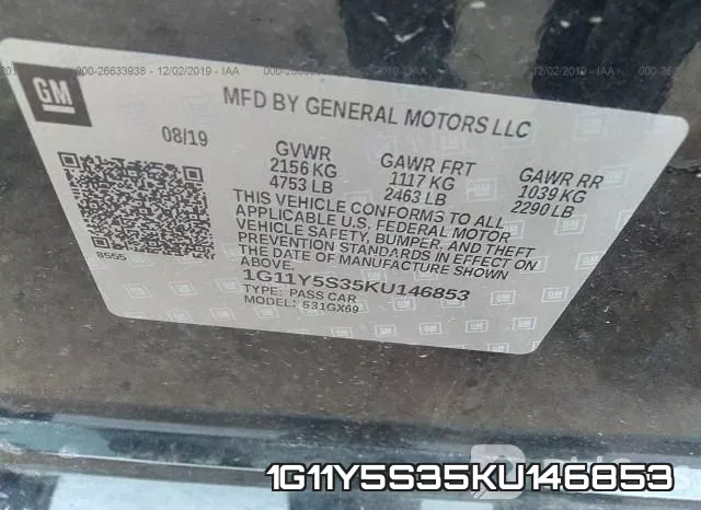 1G11Y5S35KU146853 фото 10