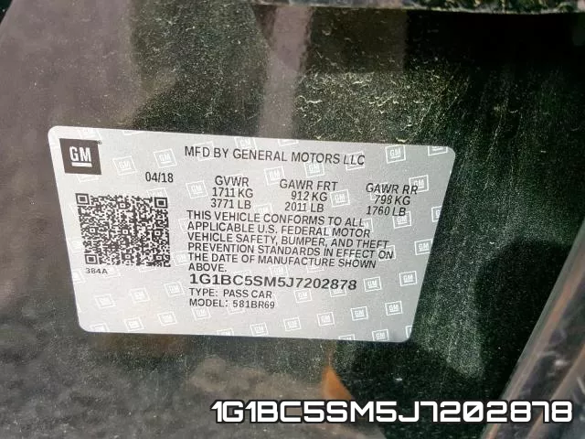 1G1BC5SM5J7202878 фото 2