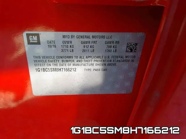 1G1BC5SM8H7166212 фото 2