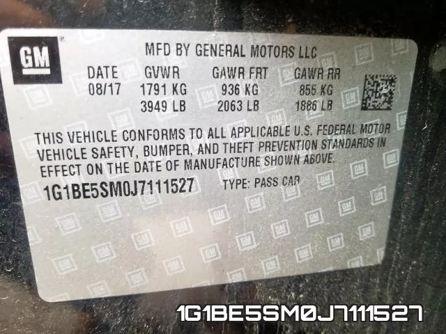 1G1BE5SM0J7111527 фото 2