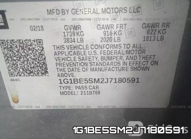 1G1BE5SM2J7180591 фото 10