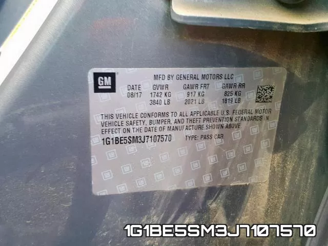 1G1BE5SM3J7107570 фото 2