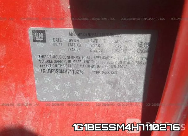 1G1BE5SM4H7110276 фото 10