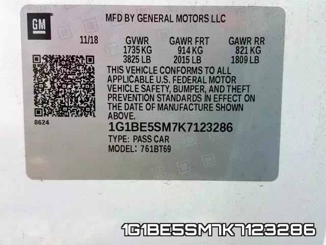 1G1BE5SM7K7123286 фото 2