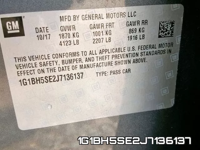 1G1BH5SE2J7136137 фото 2