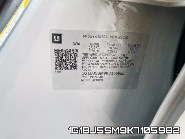 1G1BJ5SM9K7105982 фото 2