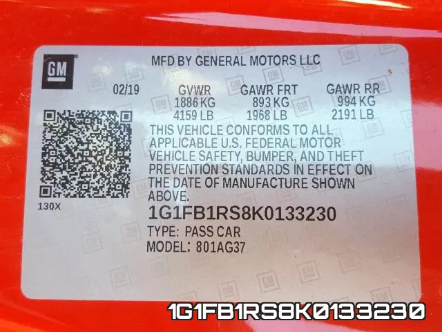 1G1FB1RS8K0133230 фото 2