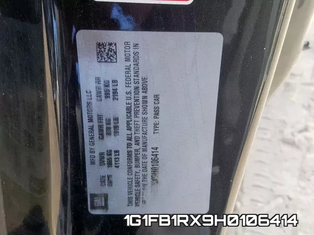 1G1FB1RX9H0106414 фото 2