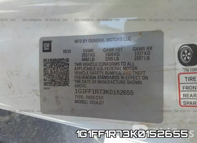 1G1FF1R73K0152655 фото 10