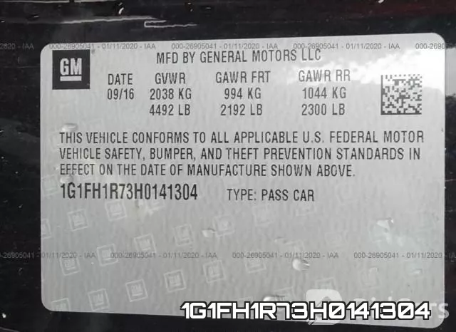 1G1FH1R73H0141304 фото 10