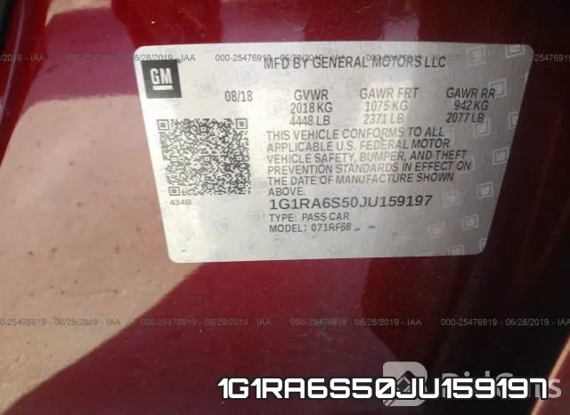 1G1RA6S50JU159197 фото 10
