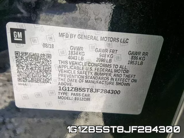 1G1ZB5ST8JF284300 фото 2