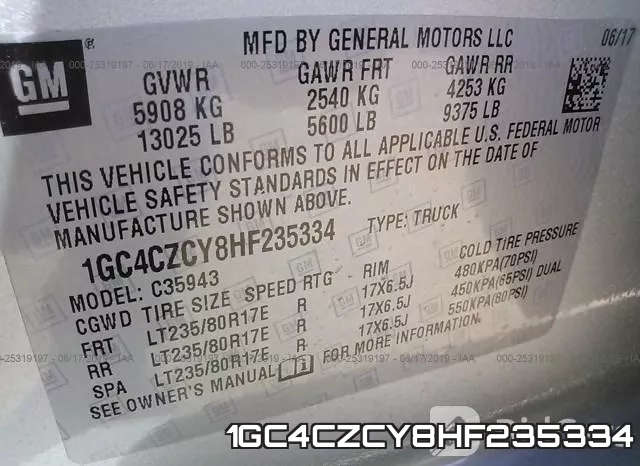 1GC4CZCY8HF235334 фото 10