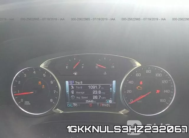 1GKKNULS3HZ232067 фото 8