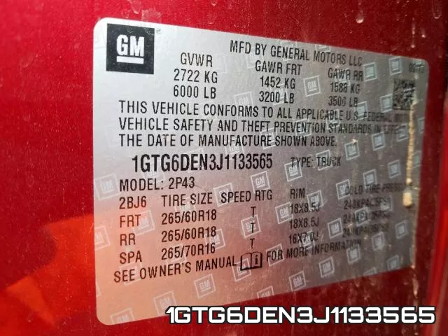 1GTG6DEN3J1133565 фото 2