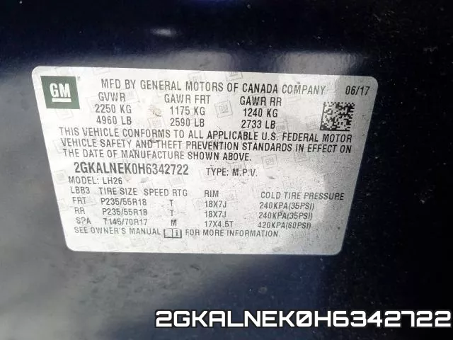 2GKALNEK0H6342722 фото 2