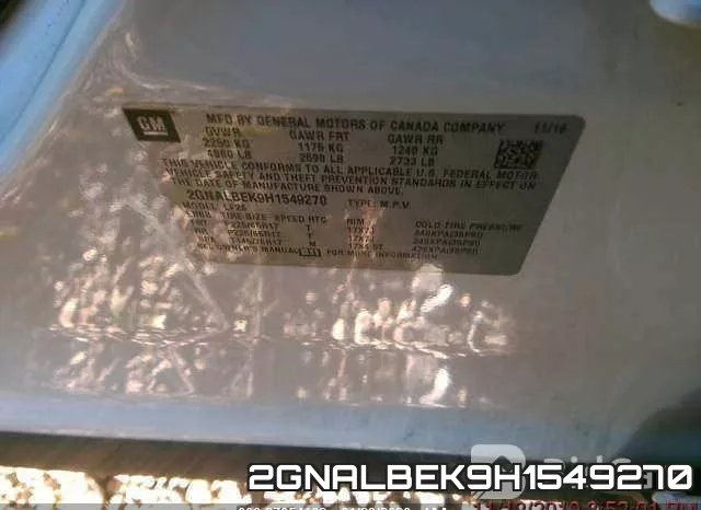 2GNALBEK9H1549270 фото 10