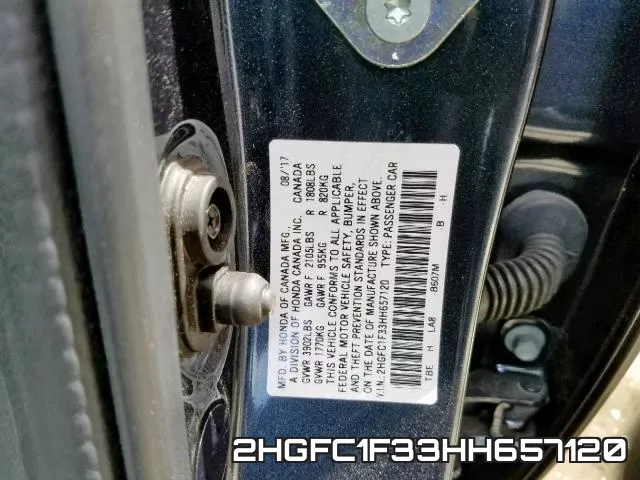 2HGFC1F33HH657120 фото 2