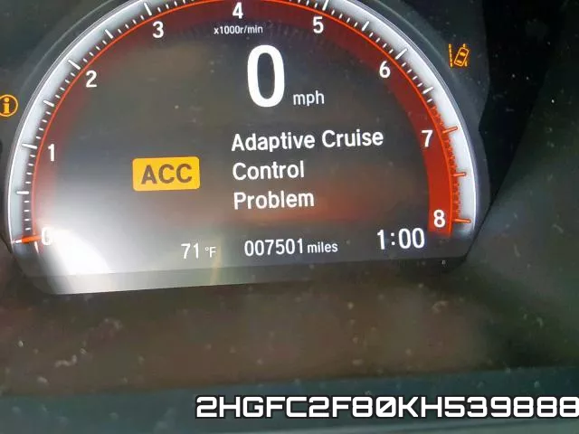 2HGFC2F80KH539888 фото 9