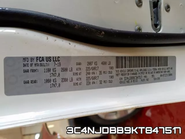 3C4NJDBB9KT847517 фото 2