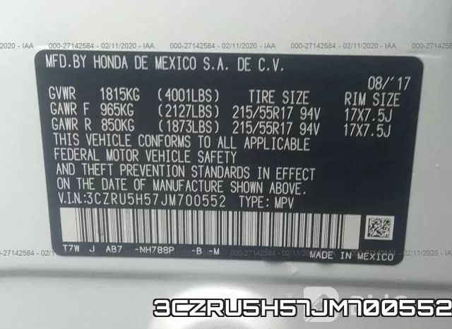 3CZRU5H57JM700552 фото 10