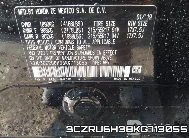 3CZRU6H38KG713055 фото 10