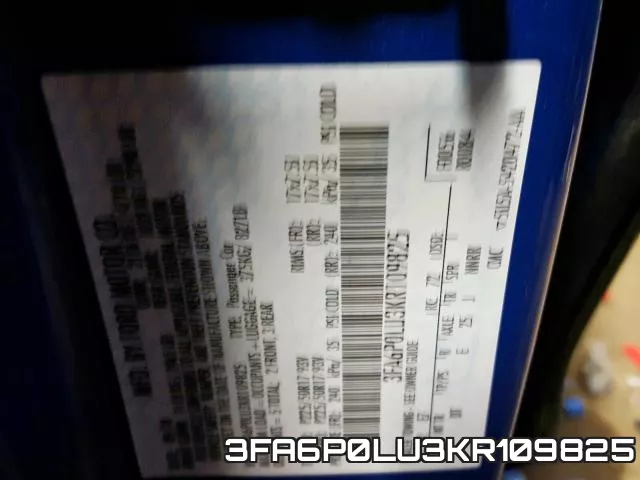 3FA6P0LU3KR109825 фото 2
