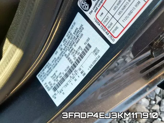 3FADP4EJ3KM117910 фото 2