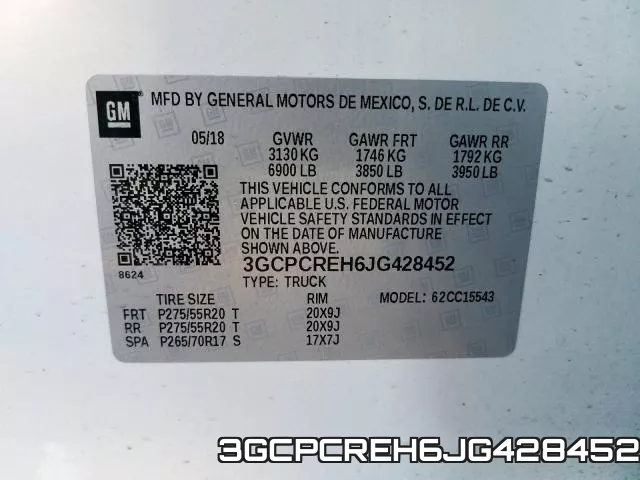 3GCPCREH6JG428452 фото 2